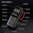 thumbnail image 2 of Mistaha Portable SUV Car Tire Inflator Pump with Wireless Charging Function and Emergency Power Bank - Real-Time Pressure Monitoring - Rechargeable and Multi-Purpose - 150PSI - Black, 2 of 6