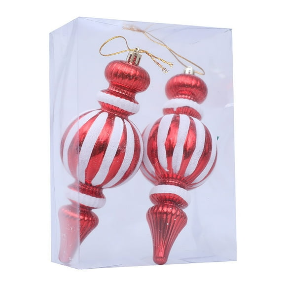 Qocolhg Christmas Decorations Indoor Outdoor, 2pc Christmas Red And White Small Gourd Christmas Tree Decoration Pendant-Christmas Event Decoration Accessory Pendant, Christmas Gifts Clearance!