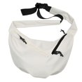 thumbnail image 2 of Crossbody Sling Bag for Women Men Trendy Crescent Bag Large Nylon Belt Purse Fanny Packs with Adjustable Strap White, 2 of 4