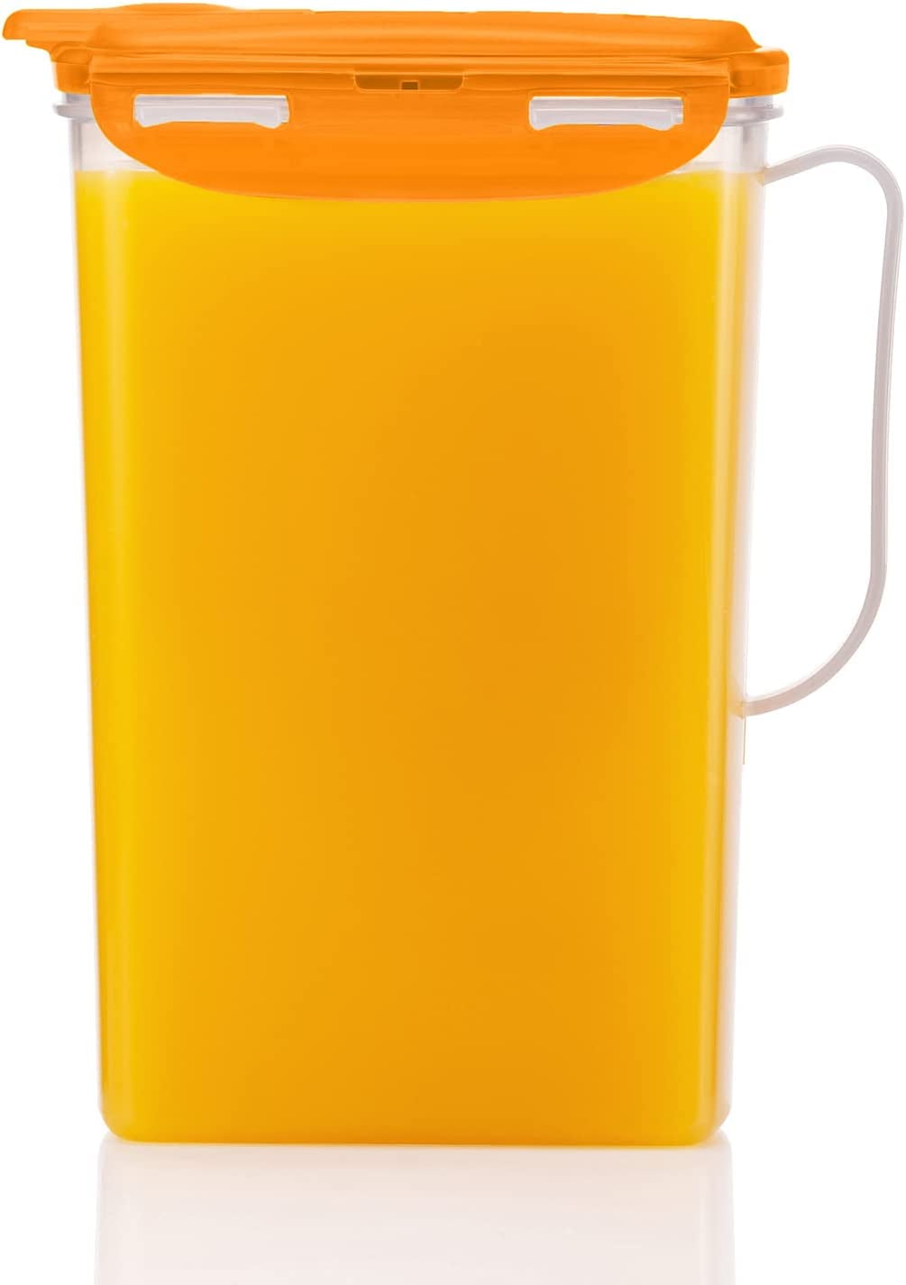 2 Litre Plastic Fridge Door Jug With Lid For Water, Milk, Juice and Drinks,  Jugs