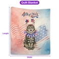 thumbnail image 5 of 4th of July Maine Coon Celebrates Independence Day Quilt Blanket Cat Lover Kitten Owner Gifts Cozy Comforter Throw Blanket - 12010, 5 of 5