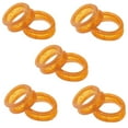 thumbnail image 2 of 10 piezas de silicona s de apretones insertos para peluquería naranja shamjiam Inserciones de anillos de dedo, 2 of 9
