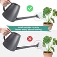 thumbnail image 2 of Regadera para plantas de interior, regaderas pequeñas para plantas de interior, jardín y flores, regadera de pico largo para regar plantas de exterior, 1,8 l, 60 oz, 1/2 galón (verde), 2 of 7