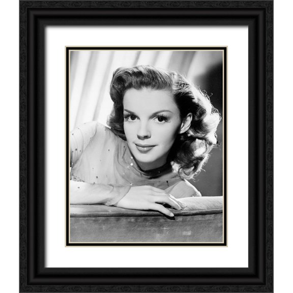 Vintage Hollywood Archive 12x14 Black Ornate Wood Framed with Double Matting Museum Art Print Titled - Judy Garland, The Harvey Girls