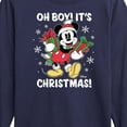 thumbnail image 3 of Disney - Mickey Mouse Oh Boy Its Christmas - Toddler & Youth Long Sleeve Graphic T-Shirt, 3 of 5