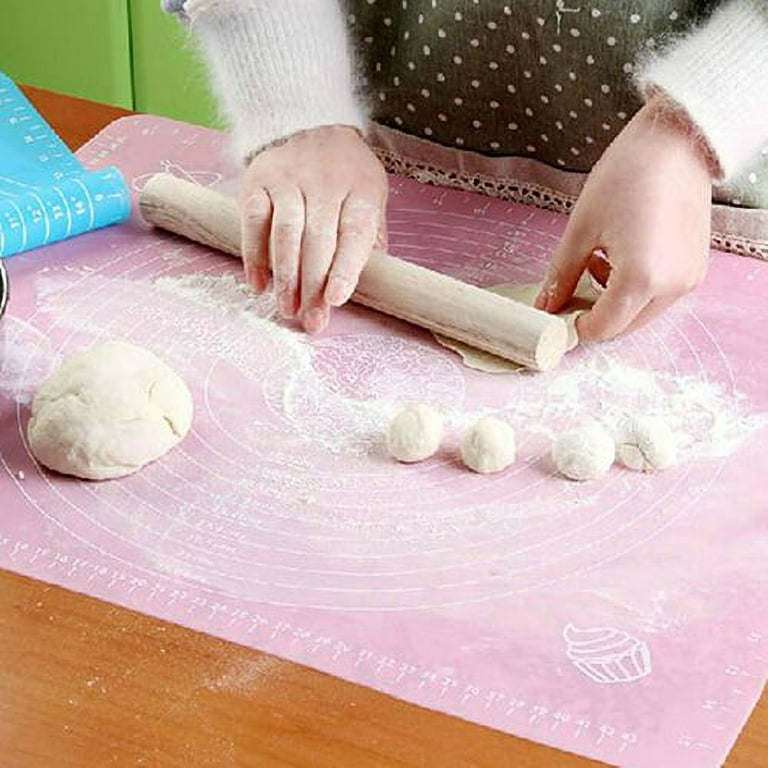 LARGE NON STICK SILICONE BAKING DOUGH ROLLING MAT FONDANT PASTRY