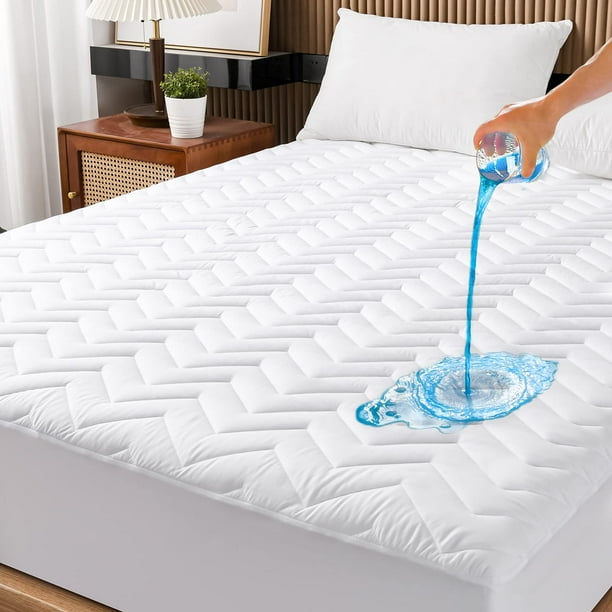 Protector de colchón impermeable acolchado UNILIBRA tamaño queen