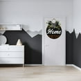 thumbnail image 4 of Home Sign Farmhouse Wood Sign Front Porch Decor Rustic Wooden Sign Wall Decor Hanging Wooden Decorations with Bow-Knot for Home Porch Wall Door, 12 x 12 inch, 4 of 5