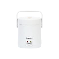 Tayama TMRC-03 1.5 Cup Portable Mini Rice Cooker, White