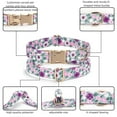 thumbnail image 3 of Personalized Dog Collar & Leash Set with Bow - Customizable, Anti-Loss Floral Print, Secure Metal Buckle for Small, Medium, Large Dogs, 3 of 9