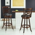 thumbnail image 3 of Costway Set of 2 Bar Stools 29'' Height Wooden Swivel Backed Dining Chair Home Kitchen, 3 of 7