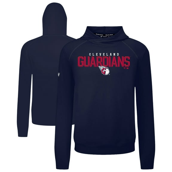 Men's Levelwear  Navy Cleveland Guardians Mandate Carve Tri-Blend Hoodie