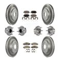 thumbnail image 1 of Transit Auto Front Rear Hub Bearing Assembly Coated Disc Brake Rotor and Ceramic Pads Kit (10Pc) for Car Chevrolet Traverse GMC Acadia Buick Enclave FWD - Left Right Side (Driver Passenger) KBB-133281, 1 of 11