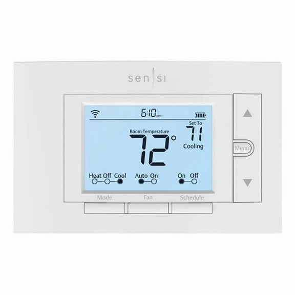 Sensi  Classic 3.81 x 6 in.Wi-Fi Digital Programmable Thermostat