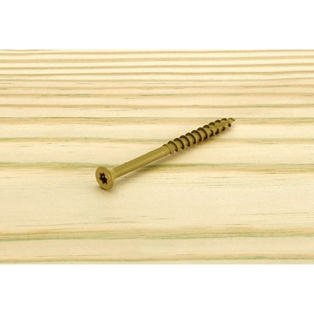 

Starborn 5001353 No.8 x 2 in. Star Flat Head Epoxy Coated Carbon Steel Deck Screws Pack of 3500