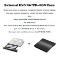 thumbnail image 4 of Slim USB3.0 SATA External DVD Enclosure Hard Plastic Case For Laptop Notebook 9.0/9.5/12.7mm CD-ROM Case Without Optical Drive ,Easy to Install, 4 of 6