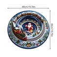 thumbnail image 3 of Christmas Rugs, 3D Rugs Optical Illusion Christmas,Soft Non-Slip Washable, Round Floor Carpet For Porch Holiday Entryway Living Room Deco, 3 of 6
