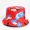 Red, variant on Lolmot Unisex Bucket Hat Double Sided Fisherman Hat Beach Travel Graffiti Printing Sun Hat Outdoor Sunscreen Cap for Adults Men Women
