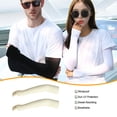 thumbnail image 3 of Wosthever Brazo protector solar sol protección mano verano transpirable ropa deportiva manga larga regalos para mujeres hombres pesca ciclismo Ciclismo beige, 3 of 6