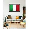 thumbnail image 3 of DECORARTS - Italy Flag Wall Art, Giclee Print on Canvas with Matching Solid Wood Frame. Framed Size: W 33.25" x H 23.25", Ready to Hang., 3 of 6