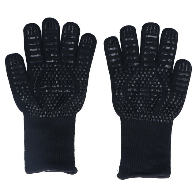 Gants Résistants à la Chaleur 500°C 31cm Résistant à la Chaleur Mitaines Outil de Cuisson pour le Soudage au Four Barbecue