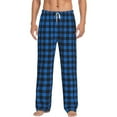 thumbnail image 4 of Christmas Pajama Pants Men Buffalo Plaid Pajama Pants Unisex Couples Lounge Pants Elastic Waist Loose Soft Casual Funny Print Pjs Bottoms, 4 of 5