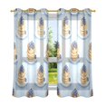 thumbnail image 6 of Yayeee Window Curtains Light Filtering 63"x52" Grommet Panel Pair Home Living Room Decor, Blueberry Pancake Pattern, 6 of 7