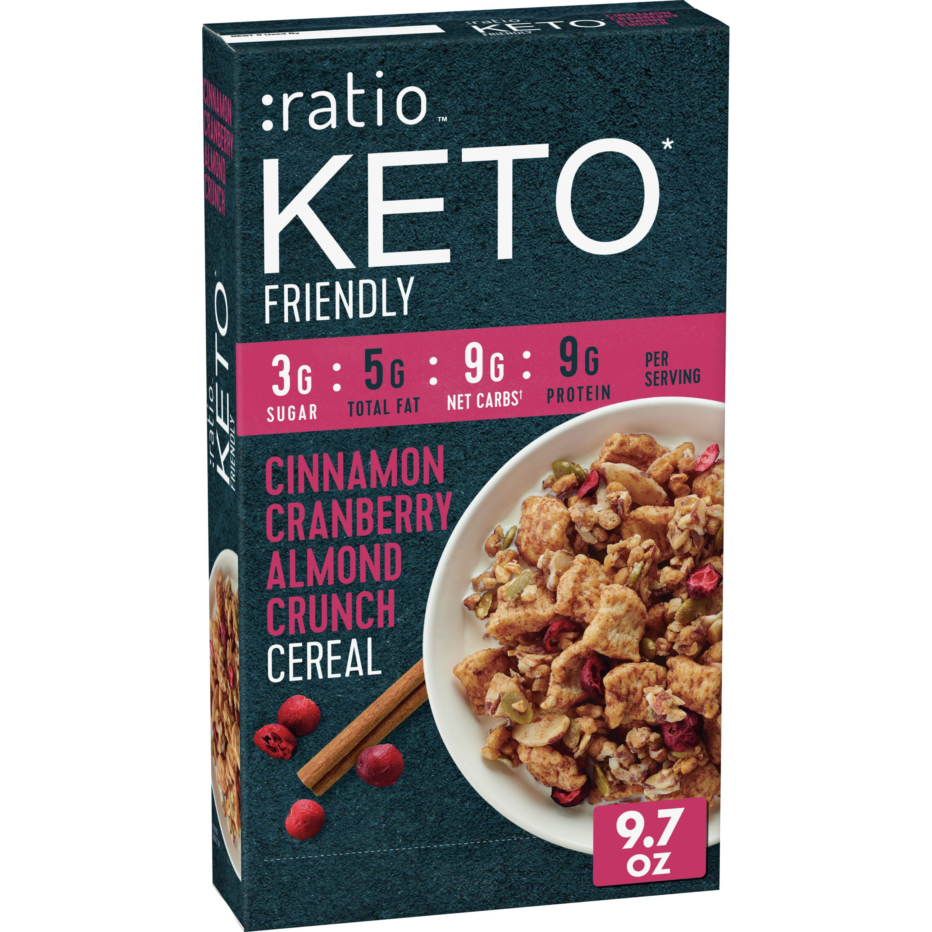 :ratio KETO* Friendly Cereal Cinnamon Cranberry Almond Crunch