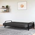 thumbnail image 6 of RealRooms Cozey 6-Inch Bonnell Coil Futon Mattress, Polyester Linen, Full, Dark Gray, 6 of 9