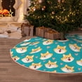 thumbnail image 5 of Bingfone Christmas Tree Skirt Mat Christmas Decoration Interior 30" -Cute Shiba1, 5 of 6