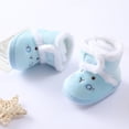 thumbnail image 3 of Baywell-Botas cálidas de piel para recién nacido, zapatos de suela suave para niño y niña de 0 a 18 meses, para otoño e invierno, 1 año, 3 of 4