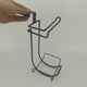 thumbnail image 4 of Rollos dobles Soporte para papel higiénico Metal 2 niveles Inicio Baño Papel higiénico Soporte para toallas Estante sidaley HA4506-00B, 4 of 6
