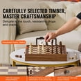 thumbnail image 2 of KFFKFF Chess Set Crafted from Solid Wood, 15 inch Dual-Function Chess and Checkers Game Set, Comes with Storage Drawer, Weighted Chess and Checkers Pieces, and Extra Queens, 2 of 9