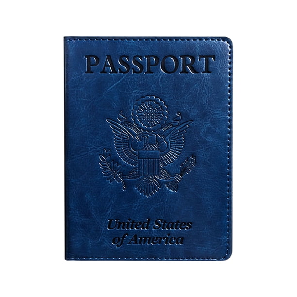 CDC Pasaporte Titular de la tarjeta de vacuna Protector de la tarjeta de vacunación de cuero de la PU