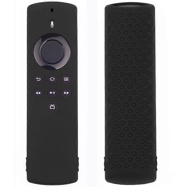 CHAO Funda protectora de silicona para control remoto de Amazon Fire Tv Stick Lite, funda protectora de silicona para control remoto, color negro