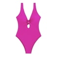 thumbnail image 3 of Afdoent Women's One Piece Swimsuits Bikini Swimsuit With Tie Straps Solid Color Swimsuit 2026 Beach Vacation Clothes Women's Clothing, 3 of 6