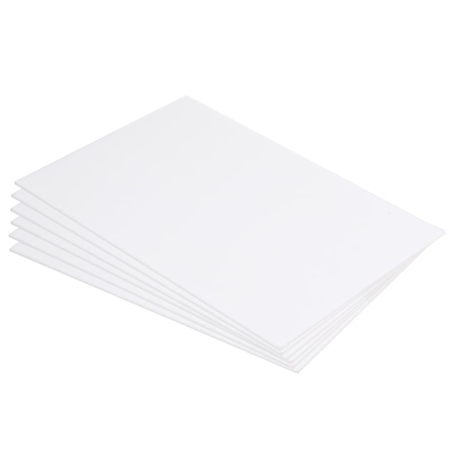 Unique Bargains ABS Plastic Sheet 10 Inch x 8 Inch x 0.04 Inch ABS Styrene Sheets for Building Model Crafts Panel White 3 Pcs