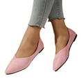 thumbnail image 4 of Xiaoxatg Women's Casual Shoes Comfortable On Ballet with Square Toe for Everyday Wear and Travel 6.5 Pink, 4 of 9