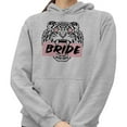 thumbnail image 2 of Tiger Bride Hoodie Sweatshirt Unisex 4X-Large Grey, 2 of 5