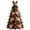 C, variant on Quilted Fabric Christmas Tree Decoration, Patchwork Tabletop Xmas Tree with Character Topper, Light-Up & Non-Lit Holiday Centerpiece for Mantel