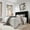 Black, variant on Amolife Queen Size Velvet Upholstered Bed with Wingback Headboard, Off-white