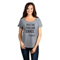thumbnail image 2 of Thread Tank Trust Me You Can Dance Tequila Women's Relaxed Slouchy Dolman T-Shirt Tee Heather Grey Small, 2 of 4