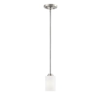 Millennium Lighting Bristo 1 Light Pendant Fixture in Multiple Finishes Satin Nickel Satin Nickel