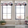 thumbnail image 4 of LALILO Kitchen Curtain Valance Watercolor Triangle Bright Rod Pocket Window Curtain 52"x 18" Set of 2, 4 of 7