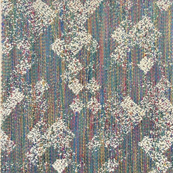 Decora Furnishings Abstract Patch Design Jacquard Material Polyester-Cotton Fabric Blend for Upholstery, Chair, Window Treatments, Craft - Width 54 inches - Fabric by The Yard (Moss Green)