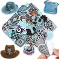 thumbnail image 1 of Parches autoadhesivos bordados KINGSOW Western Style 32 unidades, 1 of 6