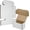 White, variant on 6x4x4 Inches Shipping Boxes Set of 25, Brown Corrugated Cardboard Box Literature Mailer for Packing Small Business