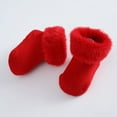 thumbnail image 5 of Krdevn Baby Socks - Baby Sock for Winter Warm Socks Toddlers Boys Girls Children Socks Princess Socks Floor Socks - Socks for Baby Girl,Color:Red,Size:6-12 Months, 5 of 6