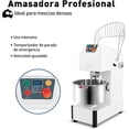 thumbnail image 2 of Batidora Bluelander, Máquina Amasadora, Capacidad 20 Litros, Reja Protectora, Acero Inoxidable, Voltaje 110V/60HZ, 2 of 5