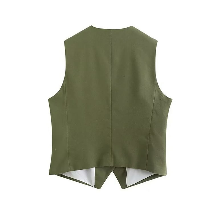 ジャケット・アウター Eaphi linen like belt vest ジャケット